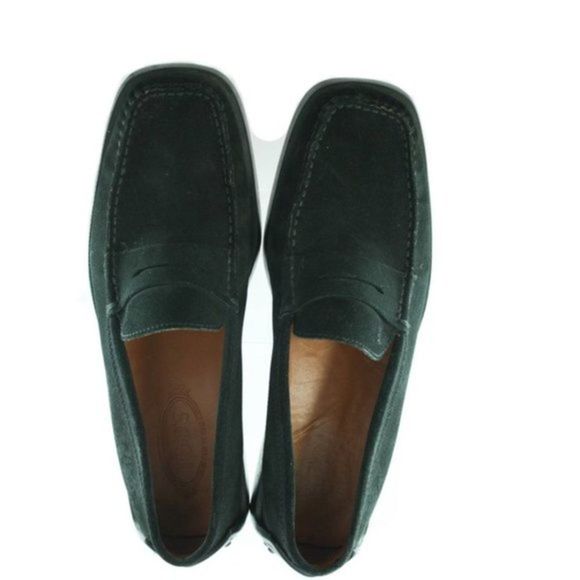 TODS Black Suede Loafers Mens Size 9 main image 4